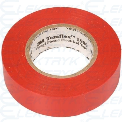 XE003411792 Taśma Izolacyjna Temflex 1500 19X20 Czerwona