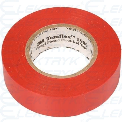 XE003411792 Taśma Izolacyjna Temflex 1500 19X20 Czerwona