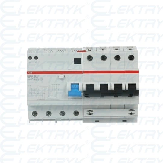 DS204 AC-C63/0.03 wyłącznik różnicowo-nadprądowy | 4P | char. C | 63A | 6kA | 30mA | AC | bezzwłoczny |