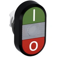 MPD2-11C przycisk podwójny I-0 przezroczyste pole podświetlany
