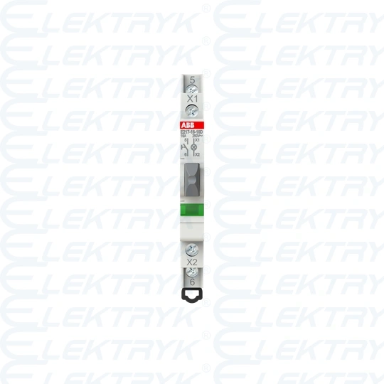 E217-16-10D Przycisk podświetlany zielony 16A 1NO 250VAC LED 115 ... 230VAC