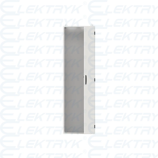 TW212S obudowa szara stojąca, 288M, IP55, 850A, II klasa, 1850x550x350mm (WxSxG) | pusta | drzwi pełne | brak N+PE
