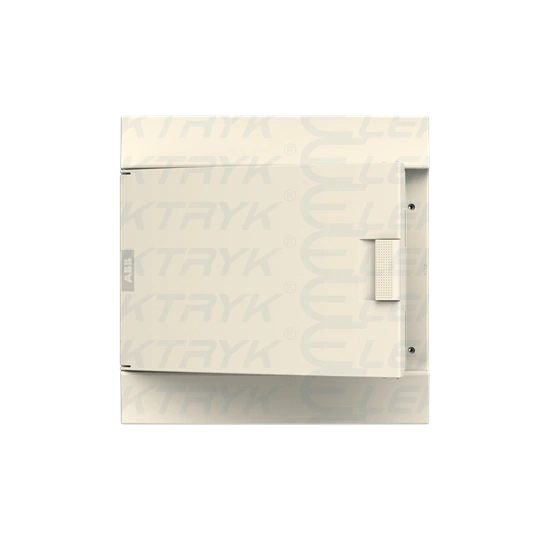 41P12X41A obudowa biała n/t, 36M, IP41, 63A, II klasa, 387x387x119mm (WxSxG) | szyny DIN | drzwi pełne | N+PE śrubowe