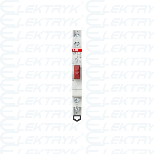 E215-16-11C Przycisk czerwony 16A 1NO+1NC 250VAC