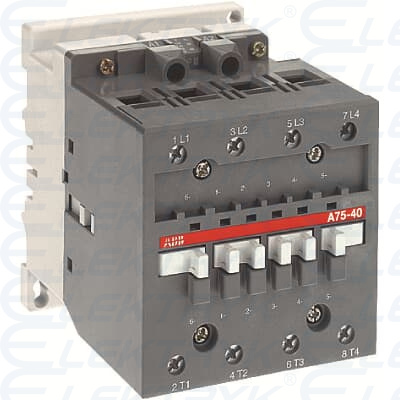 A75-40-00 220…230V 50Hz / 230…240V 60Hz stycznik 4B(4NO) AC-1 125A, zaciski śrub.