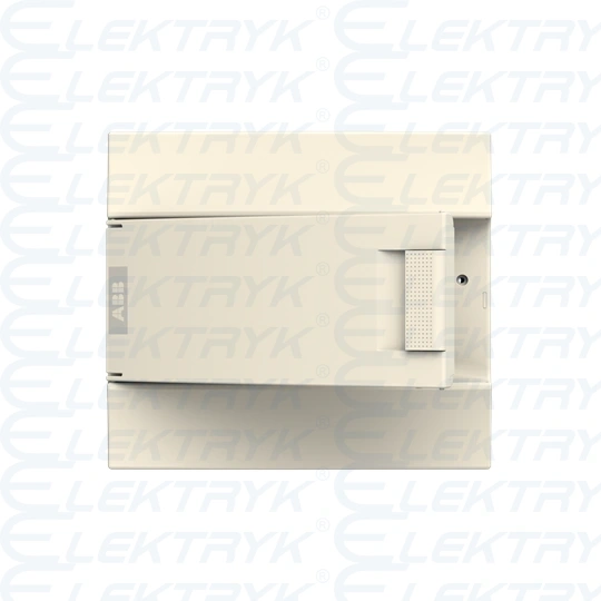 41P12X11 obudowa biała n/t, 12M, IP41, 63A, II klasa, 262x297x119mm (WxSxG) | szyny DIN | drzwi pełne | brak N+PE