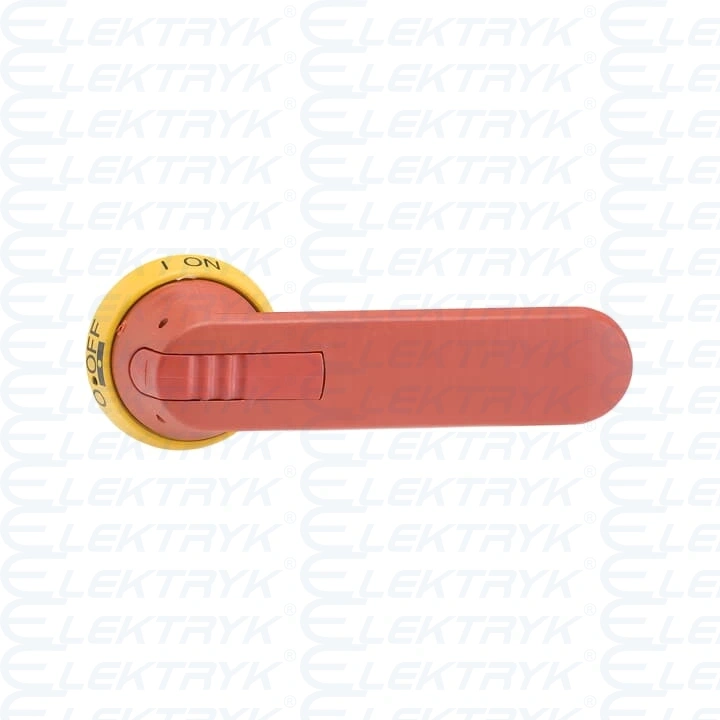 OHY145J12 Rączka żółto-czerwona IP65, długość 145mm, na wałek 12mm