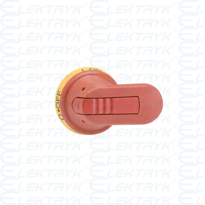 OHY65J6 Rączka żółto-czerwona IP65, długość 65mm, na wałek 6mm