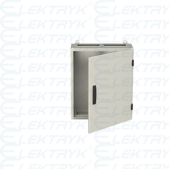 TL204S obudowa szara n/t, 96M, IP55, 850A, II klasa, 650x550x275mm (WxSxG) | pusta | drzwi pełne | brak N+PE