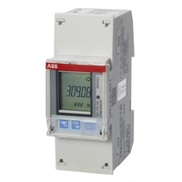 B21 312-100, licznik energii elektrycznej, 1 faz, bezpośr do 65A, en. czynna+bierna, klasa dokł B(1), wyj/wej imp, Modbus/RS485, seria Silver
