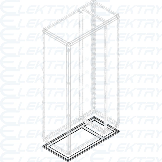PTBO8271 Płyta dolna otwarta IP65 800(600+200)x700mm (SxG) z ICC