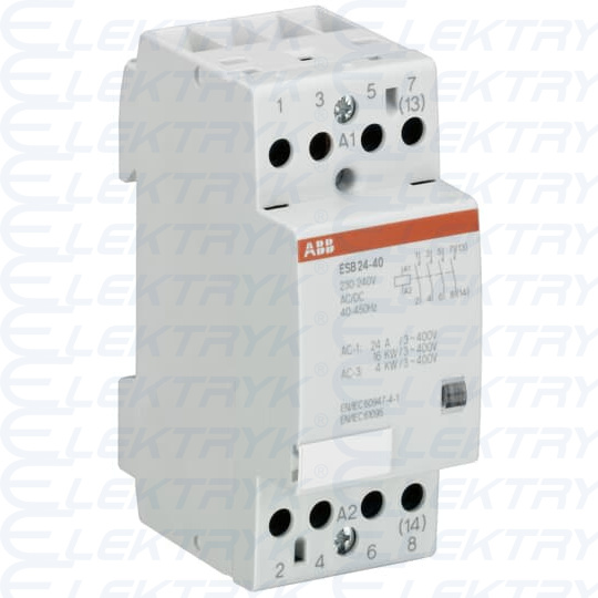 Stycznik modułowy ESB24-40 230AC/DC, 24A 4NO