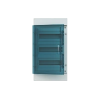 65P12X32A obudowa szara n/t, 36M, IP65, 125A, II klasa, 600x320x155mm (WxSxG) | szyny DIN | drzwi transparentne | N+PE śrubowe
