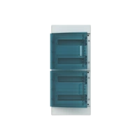 65P12X42A obudowa szara n/t, 48M, IP65, 125A, II klasa, 735x320x155mm (WxSxG) | szyny DIN | drzwi transparentne | N+PE śrubowe