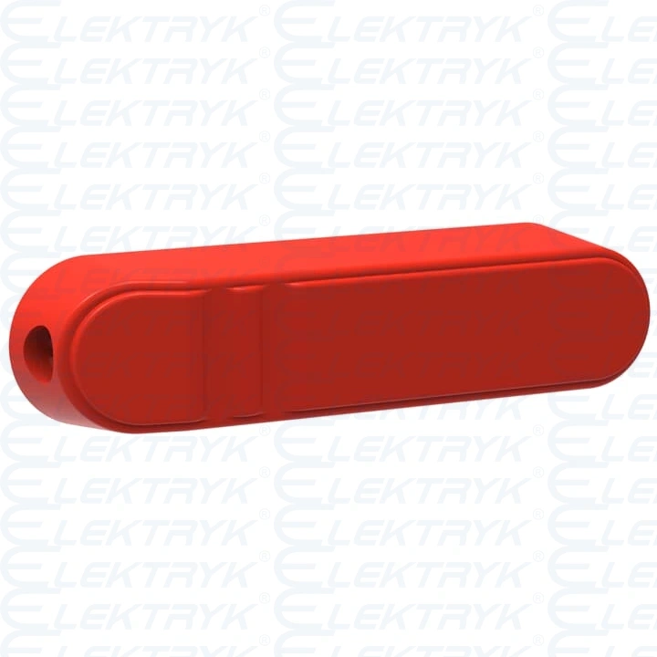 OHRS9 Pokrętło czerwone dł. 72 mm, montaż bezpośrednio na przełączniku OT100...125F_C, bez możliwości blokowania kłódką (10 szt)
