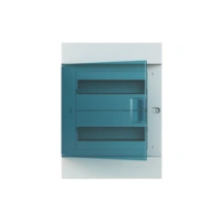 41A12X22A obudowa biała p/t, 24M, IP41, 63A, II klasa, 435x320x107mm (WxSxG) | szyny DIN | drzwi transparentne | N+PE śrubowe