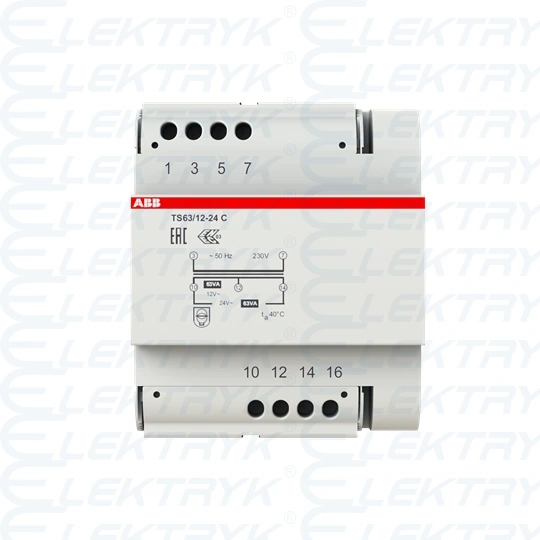 TS63/12-24C Transformator z bezpieczną izolacją 12-24V