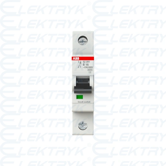 SZ201-B16 wyłącznik nadmiarowo-prądowy | 1P | char. B | 16A | 6kA | AC |