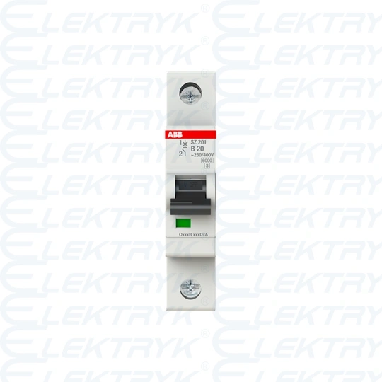SZ201-B20 wyłącznik nadmiarowo-prądowy | 1P | char. B | 20A | 6kA | AC |