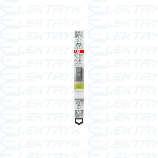 E217-16-10E Przycisk podświetlany żółty 16A 1NO 250VAC LED 115 ... 230VAC
