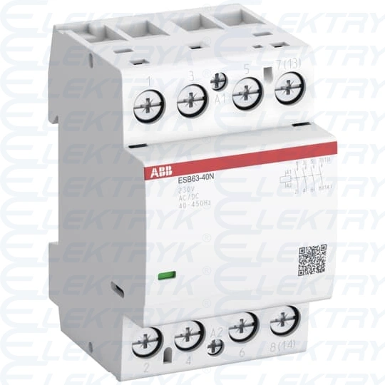 Stycznik ESB63-40N-07, 63A (AC-1/AC-7a), 30A (AC-3), 400V AC/DC, 4NO