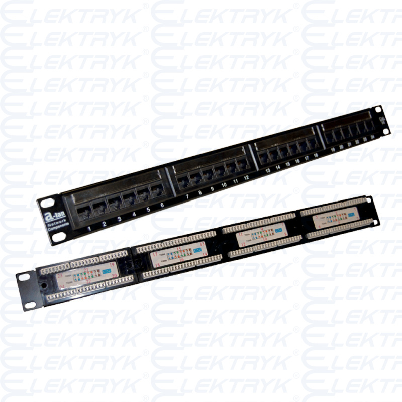 Patch panel UTP 24 porty LSA kat.5e ALANTEC PK003