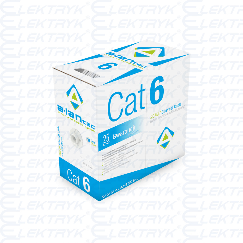 UTP 4x2x23AWG kabel kat.6 PVC 305m ALANTEC
