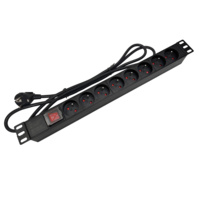 PZ081U Listwa zasilajaca 19"- 8x230V z wyłacznikiem