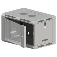 Szafa wiszaca 19" 9U 600x600, SW-9U-600-600-N-DSJ-OP-RP-B-S