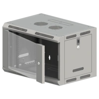 Szafa wiszaca 19" 9U 600x600, SW-9U-600-600-N-DSJ-OP-RP-B-S