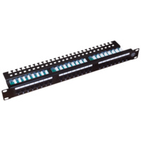 Patch panel UTP 24 porty LSA kat. 5e z półką A-LAN