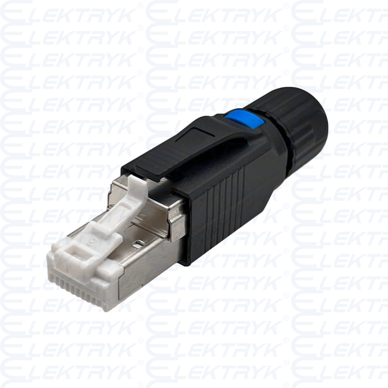 Wtyk RJ45 STP kat.6A 10G POE+, beznarzędziowy na "gruby" drut 22-24 AWG ALANTEC