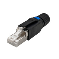 Wtyk RJ45 STP kat.6A 10G POE+, beznarzędziowy na "gruby" drut 22-24 AWG ALANTEC