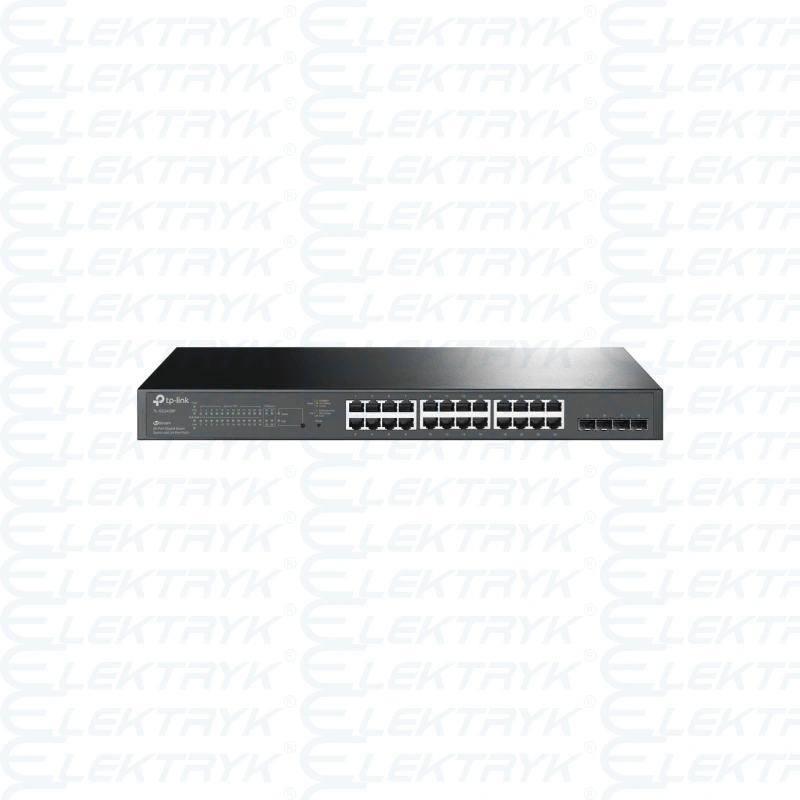 Przełącznik Smart JetStream, 28 portów gigabitowych, w tym 24 porty PoE+, 4 sloty SFP