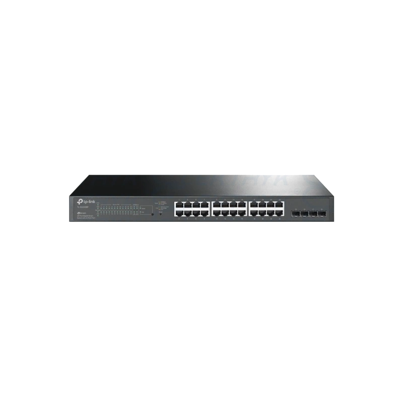 Przełącznik Smart JetStream, 28 portów gigabitowych, w tym 24 porty PoE+, 4 sloty SFP