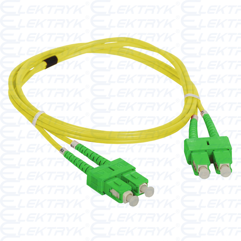 Patch cord SM SC/APC-SC/APC duplex 9/125 2.0m ALANTEC