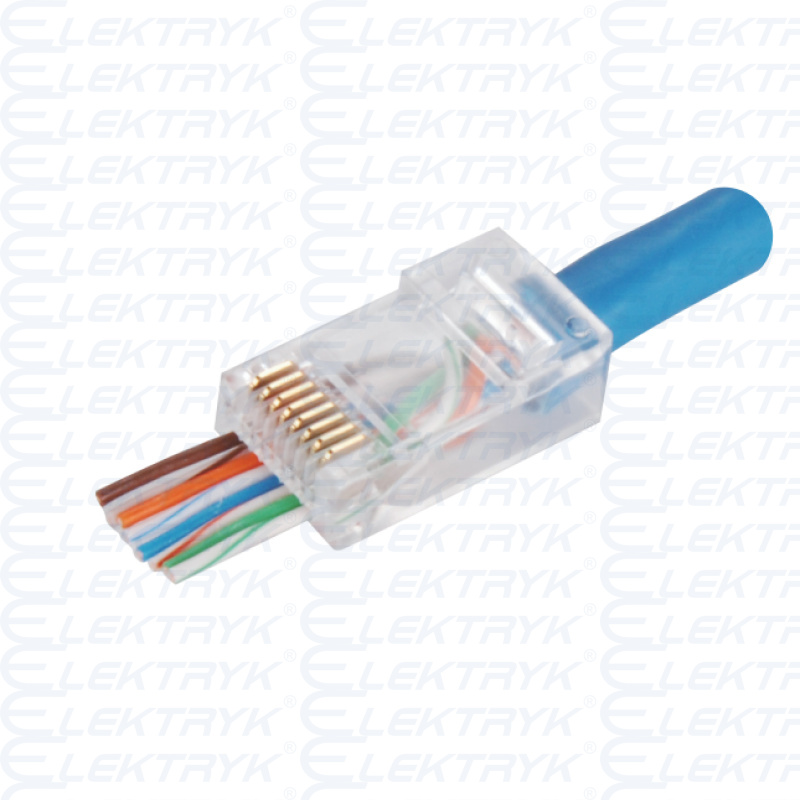 Wtyk przelotowy RJ45 UTP kat.5e (op.100 szt) ALANTEC WT118