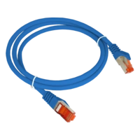 Patch-cord S/FTP kat.6A LSOH 1.0m niebieski