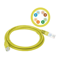Patch-cord UTP kat.5e, 1m żółty KKU5ZOL1