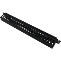Organizator kabli 1U 19" z pokrywą maskującą