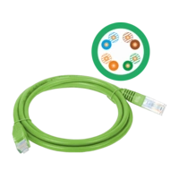 Patch-cord UTP kat.5e, 0,5m zielony ALANTEC