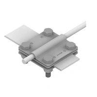 Złącze krzyżowe /duże/ B=30 mm 3 płytki-4xM8 /OG/    TYP AN-05/OG/