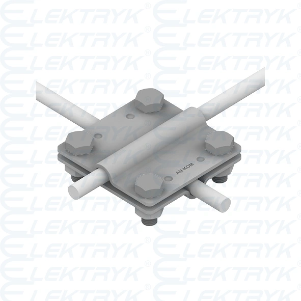 Złącze krzyżowe /duże/ B=40mm 2 płytki-4xM8 /OG/