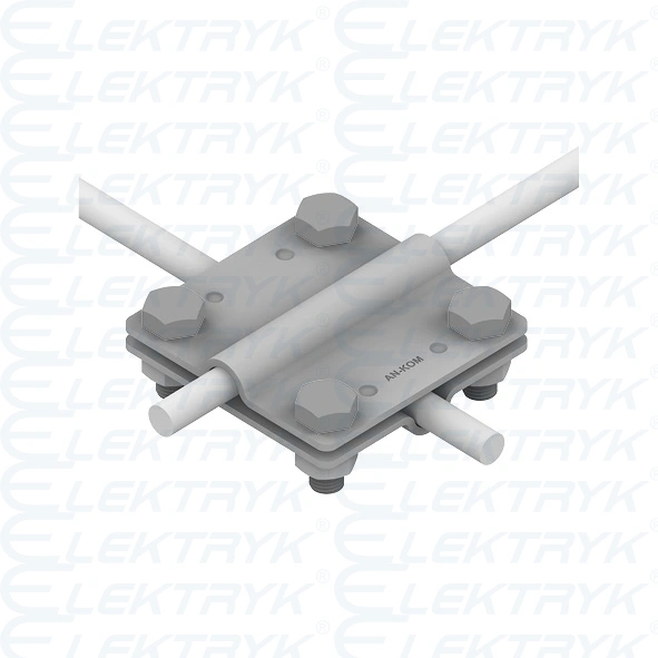 Złącze krzyżowe /duże/ B=40mm 2 płytki-4xM8 /OG/