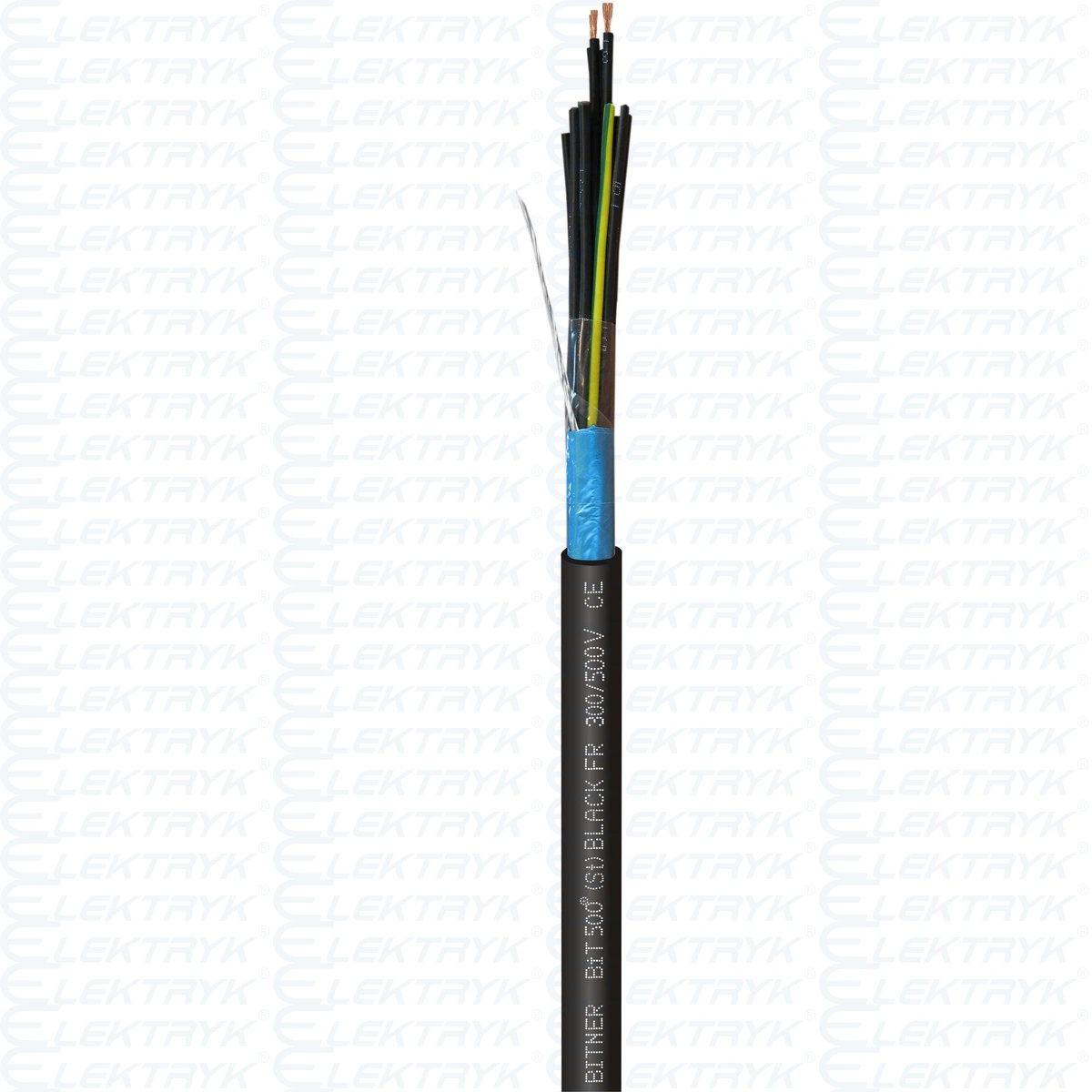 BiT500(St) BLACK FR 4x2x0,5 mm2 300/500V przewód
