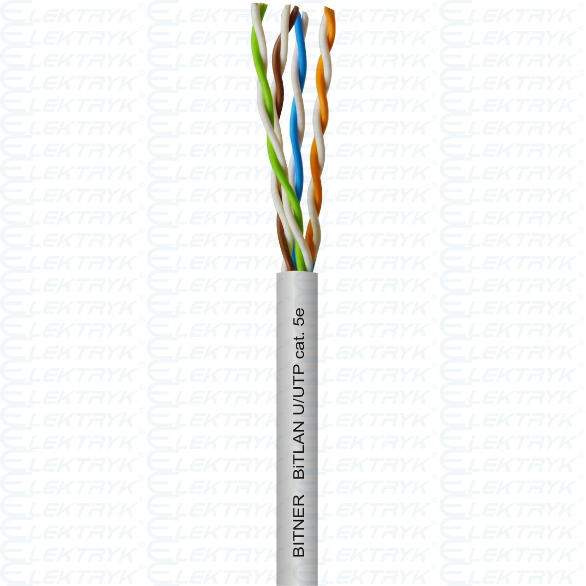 Kabel teleinformatyczny UTP 4x2x0,5  kat.5e