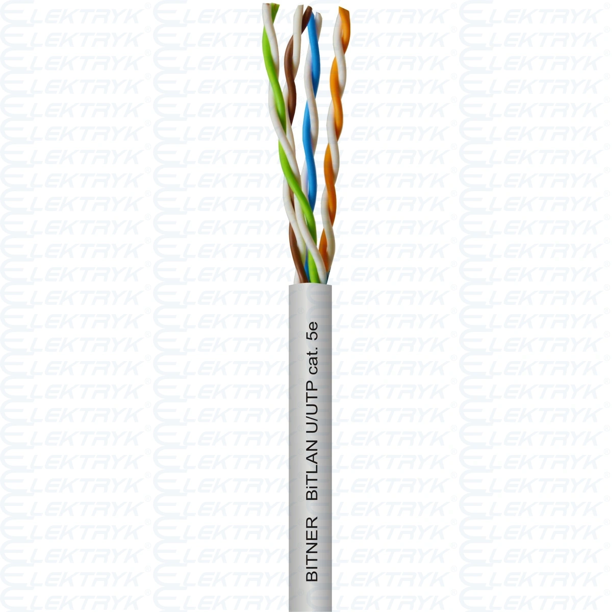 Kabel teleinformatyczny UTP 4x2x0,5  kat.5e
