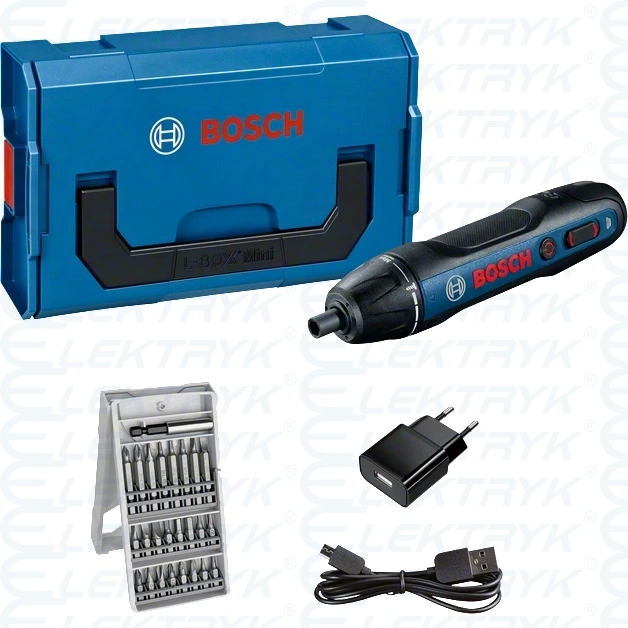 Wkrętak akumulatorowy GO 2 KIT BOSCH + L-BOXX mini