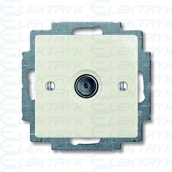 Data / Telecommunication / Antenna SAT 1 gang chalet white - Basic55