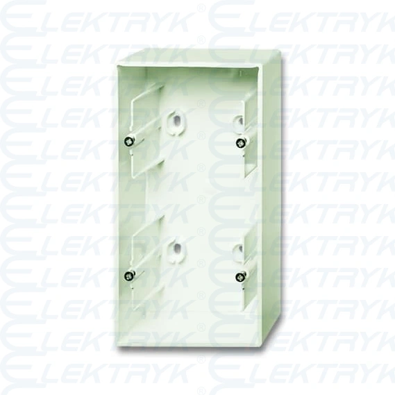 Mounting Box 2 gang chalet white - Basic55